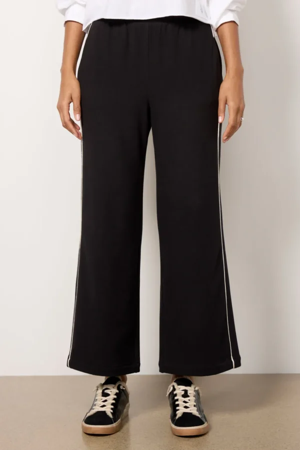 Brushed Rib Wide Leg Pant 28`