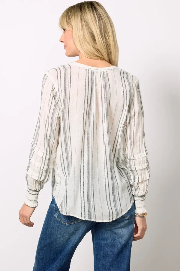 Caterina Luxe Linen Blouse