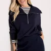 Catherine Half Zip Sweat