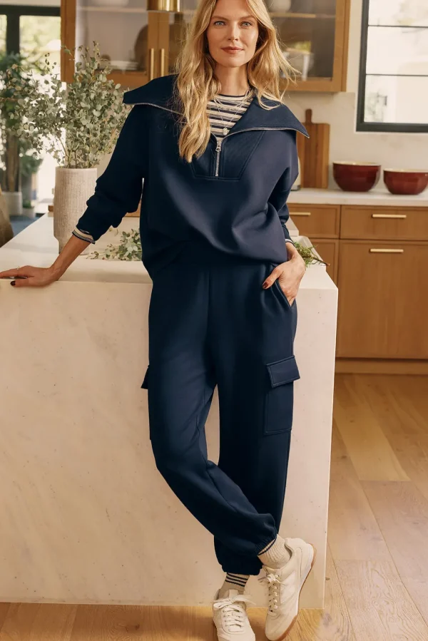 Catherine Half Zip Sweat