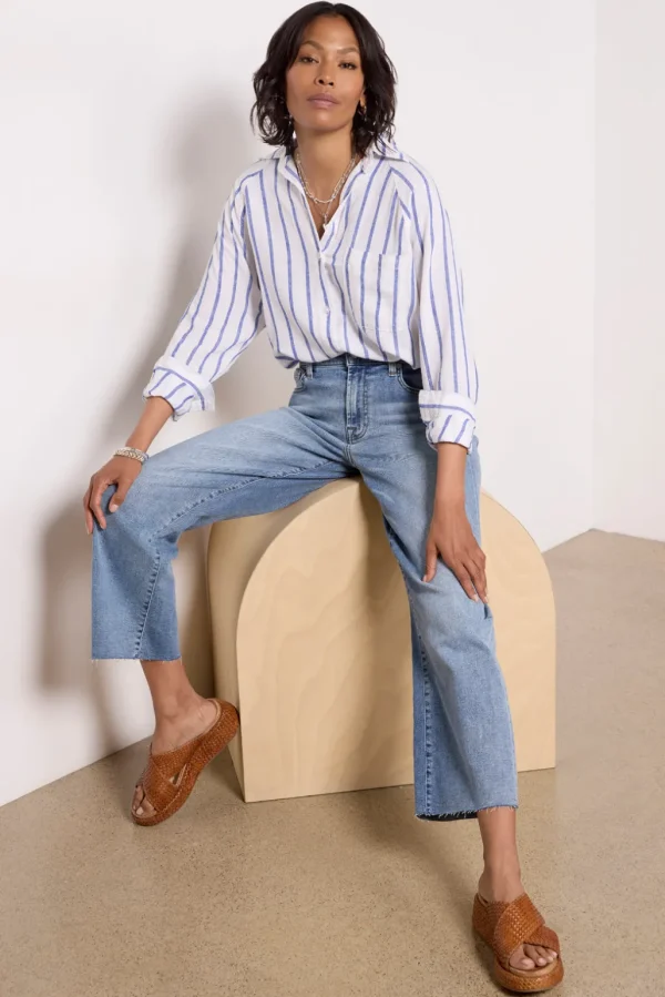 Cropped Alexa w Raw Hem