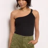 Detra One Shoulder Rib Top
