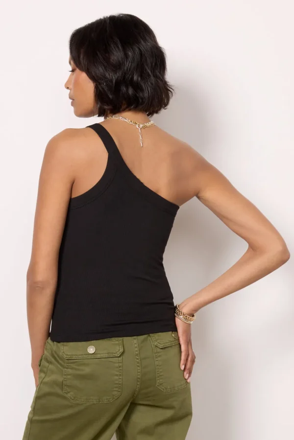 Detra One Shoulder Rib Top