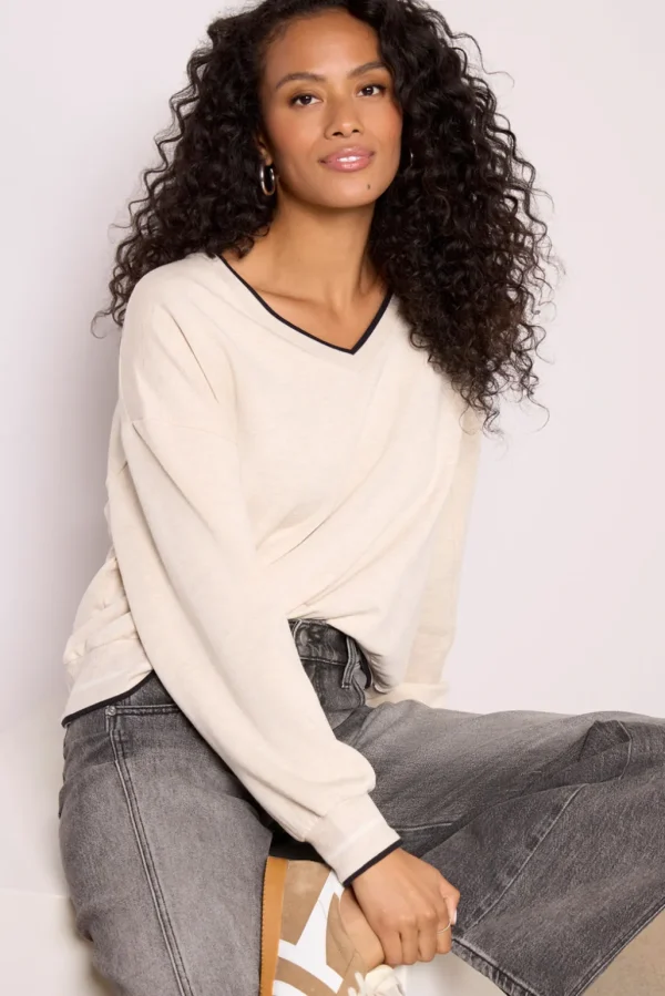 Elena V Neck Sweatshirt