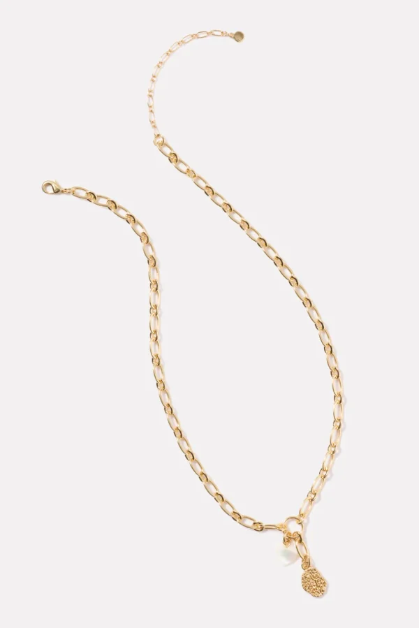 Eliza Heart Coin Necklace