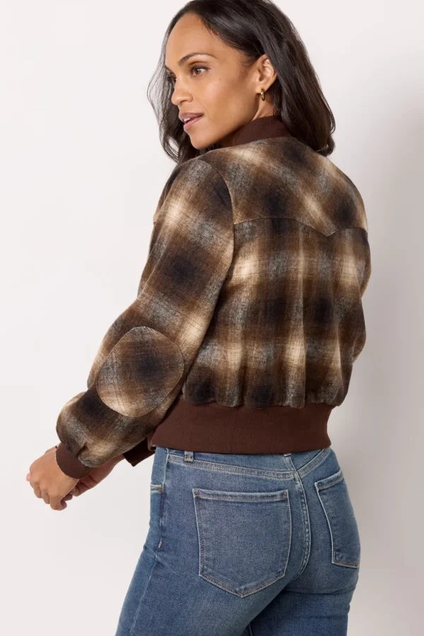 Enly Plaid Bomber