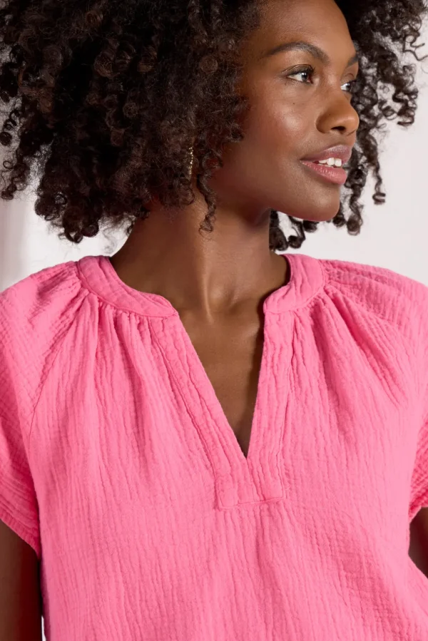 Gauze Flutter Top