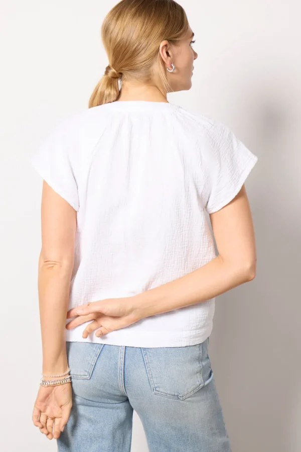 Gauze Flutter Top