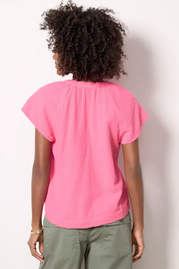 Gauze Flutter Top