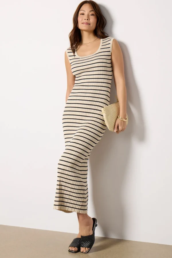 Gisele Stripe Midi Dress
