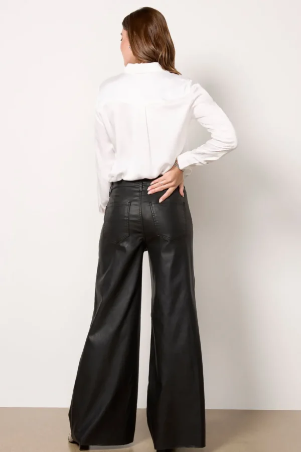 Goldie Coated Wide Leg