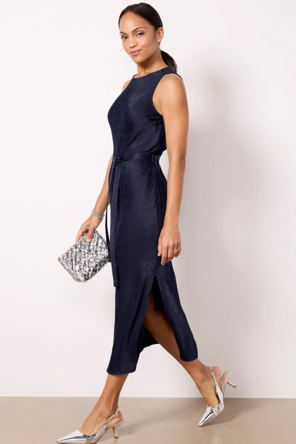 Hammered Satin Slip Dress