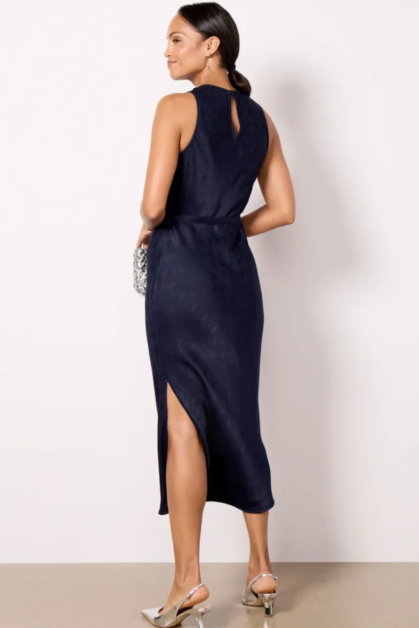 Hammered Satin Slip Dress