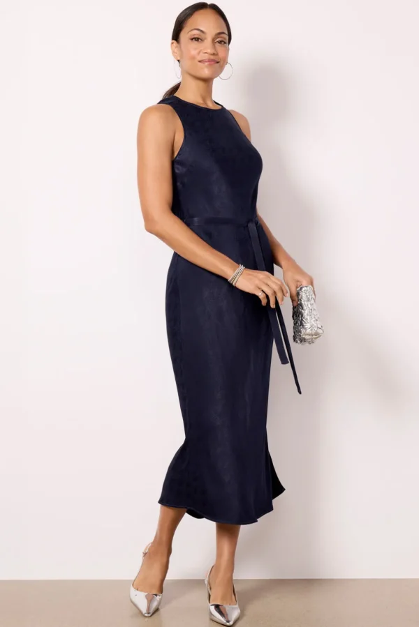 Hammered Satin Slip Dress