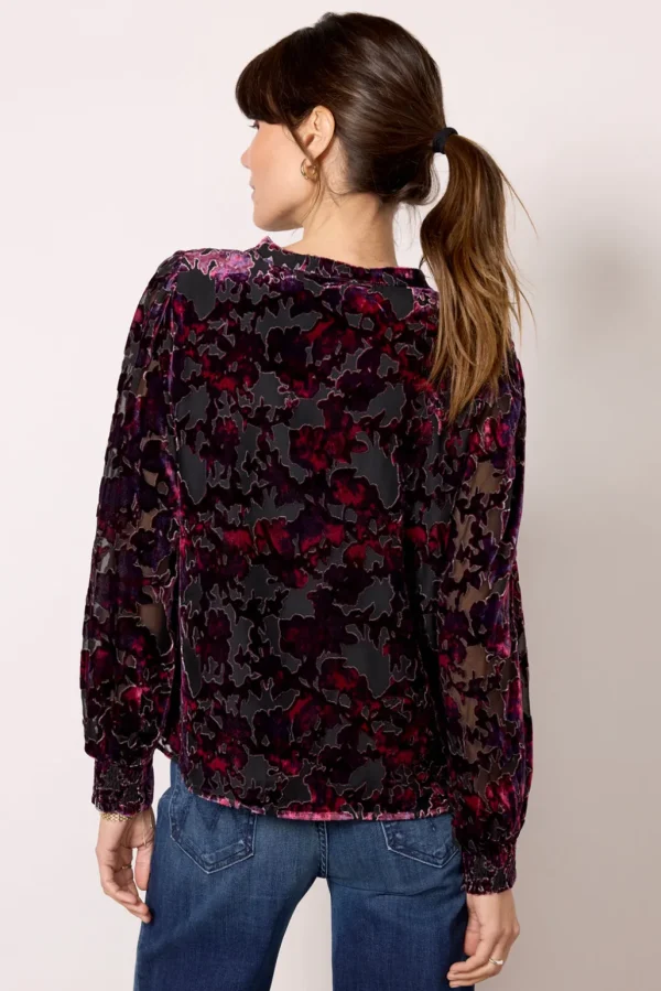 Jesse Burnout Velvet Blouse
