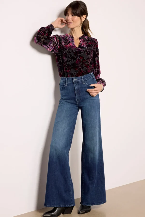 Jesse Burnout Velvet Blouse