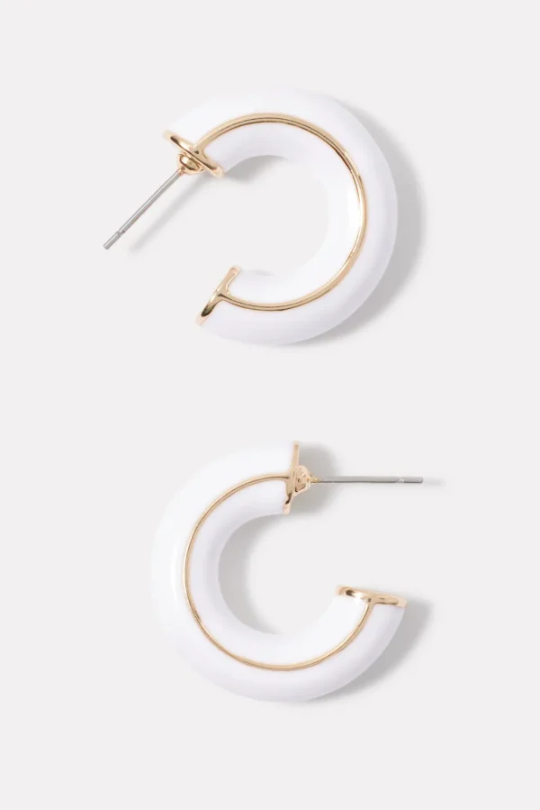 Jillian Enamel Hoop Earrings