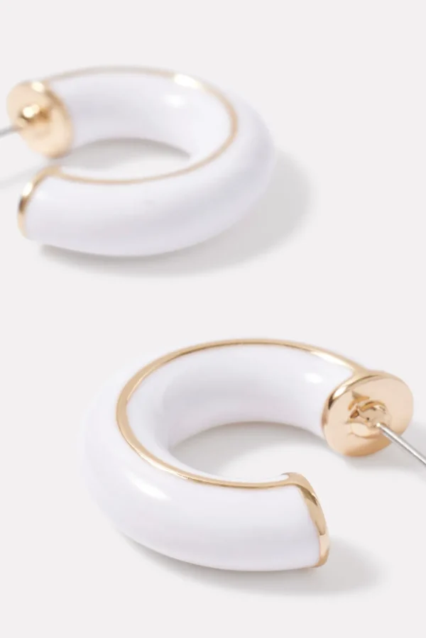 Jillian Enamel Hoop Earrings