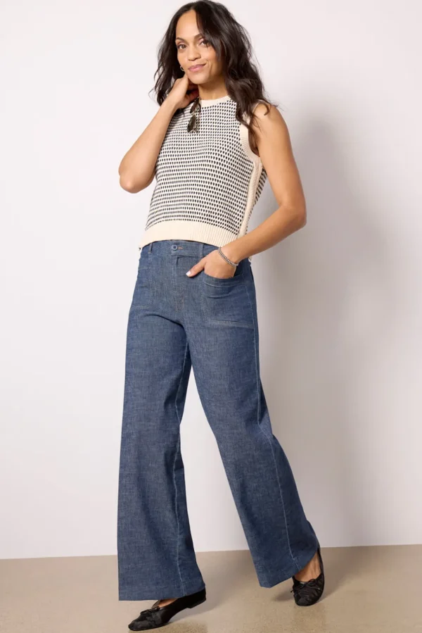 Joelle Stretch Linen Trouser