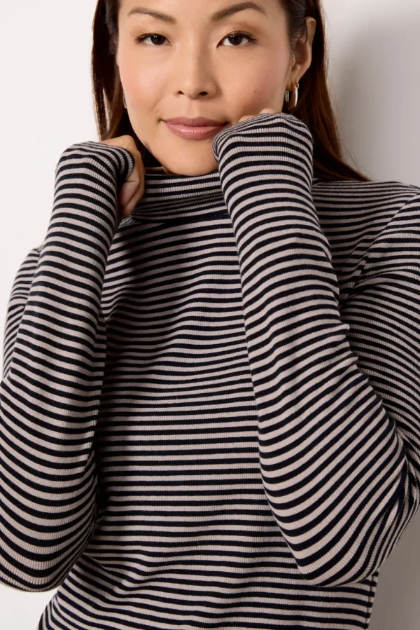 Kody Stripe Turtleneck