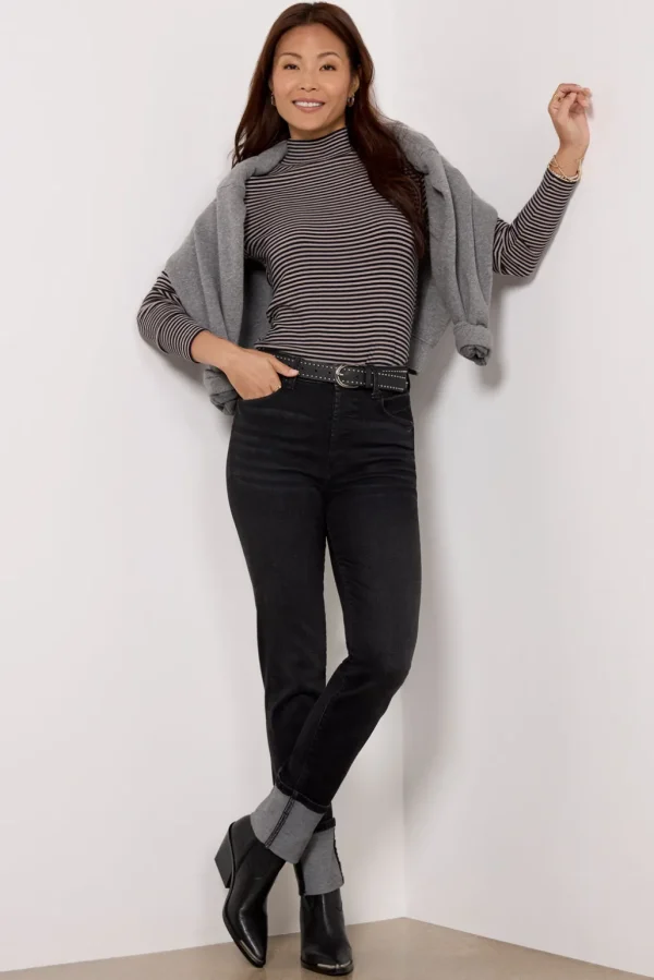 Kody Stripe Turtleneck