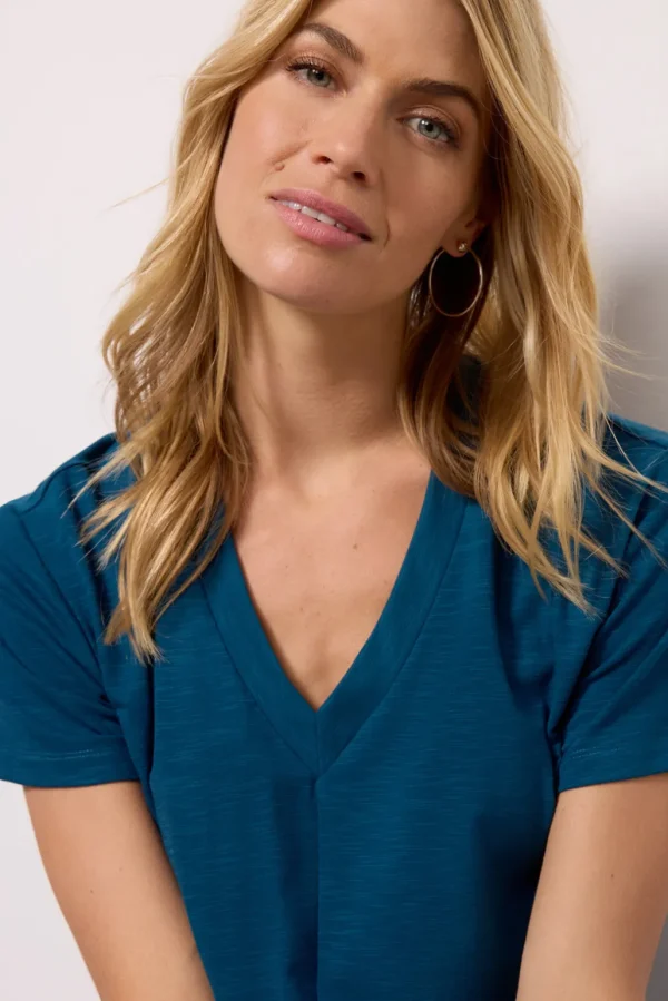 Layla Knot Front V Neck