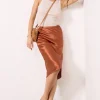 Leila Bias Cut Midi Skirt