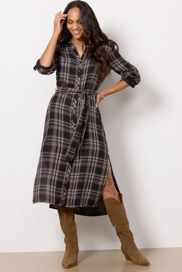 Long Sleeve Belted Duster