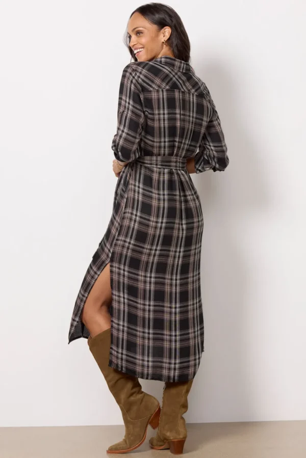 Long Sleeve Belted Duster
