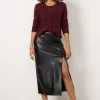 METROPOLITAN LEATHER SKIRT