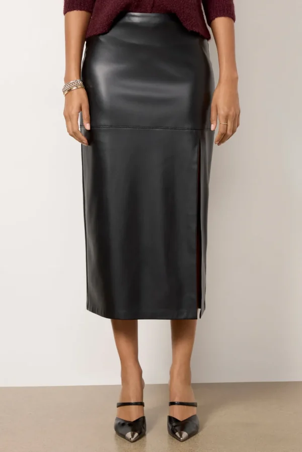 METROPOLITAN LEATHER SKIRT