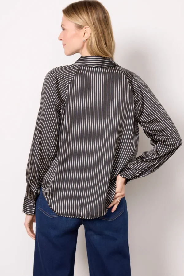 Monica Stripe Satin Shirt
