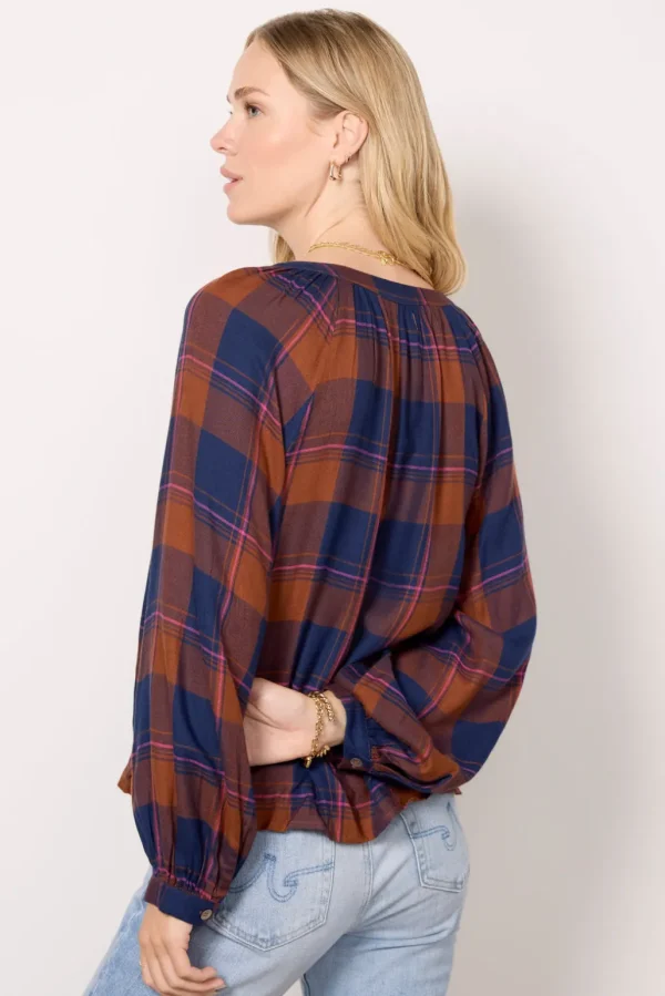 Norah Plaid Top