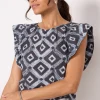 Oaklynn Eyelet Top