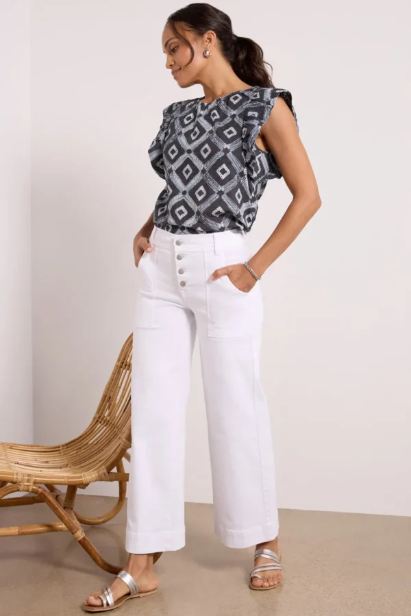 Oaklynn Eyelet Top