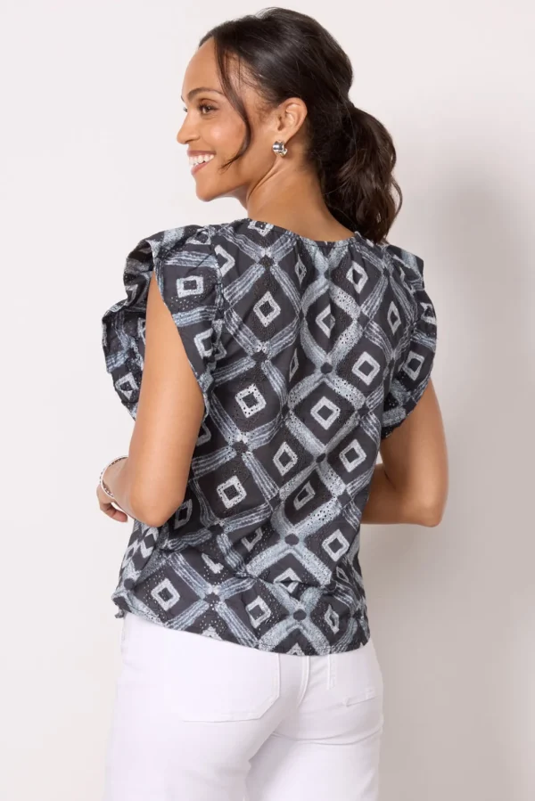 Oaklynn Eyelet Top