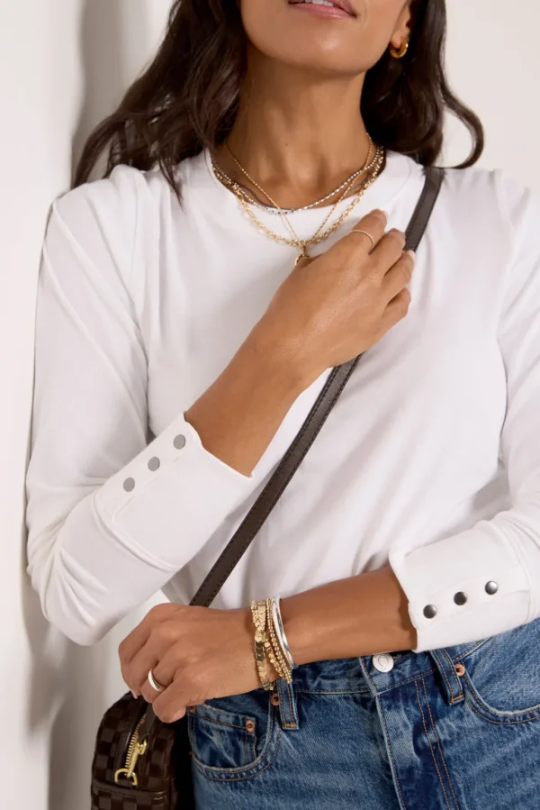 Peyton Snap Cuff Tee