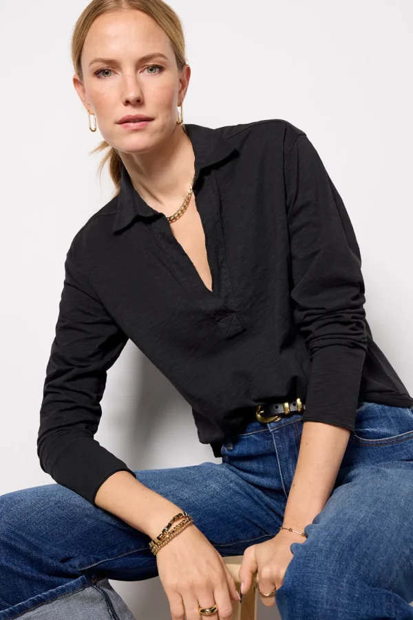 Romy Relaxed Polo Top