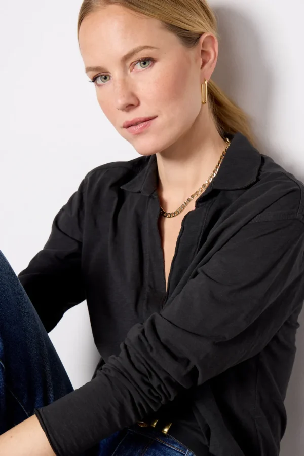 Romy Relaxed Polo Top