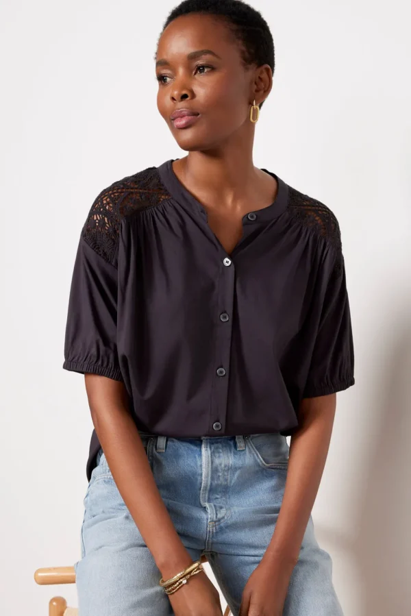 Rowan Eyelet Back Shirt