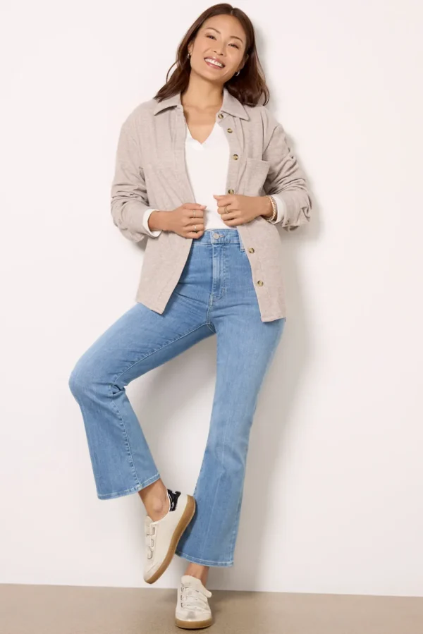 Ruby Brushed Button Down