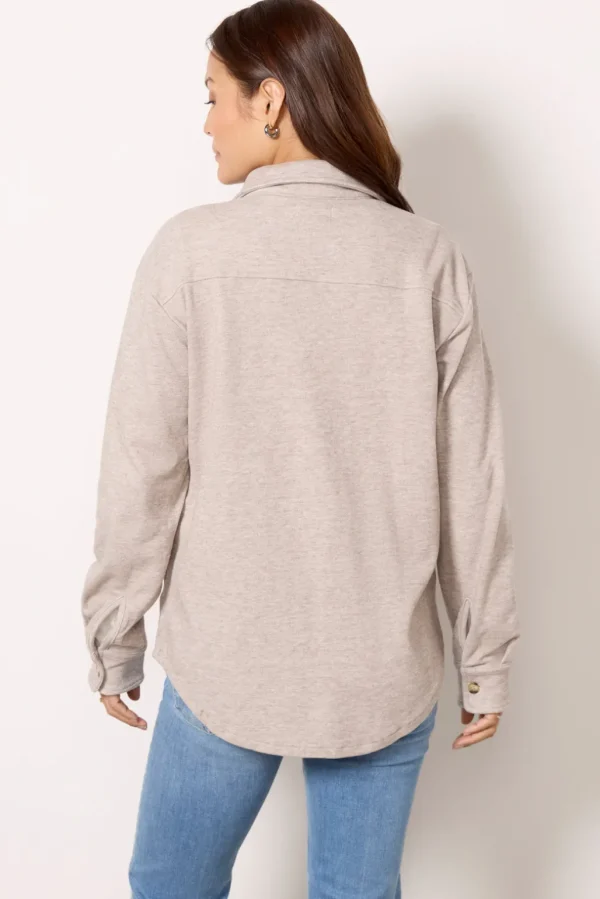 Ruby Brushed Button Down
