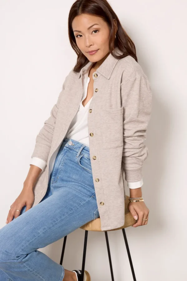 Ruby Brushed Button Down