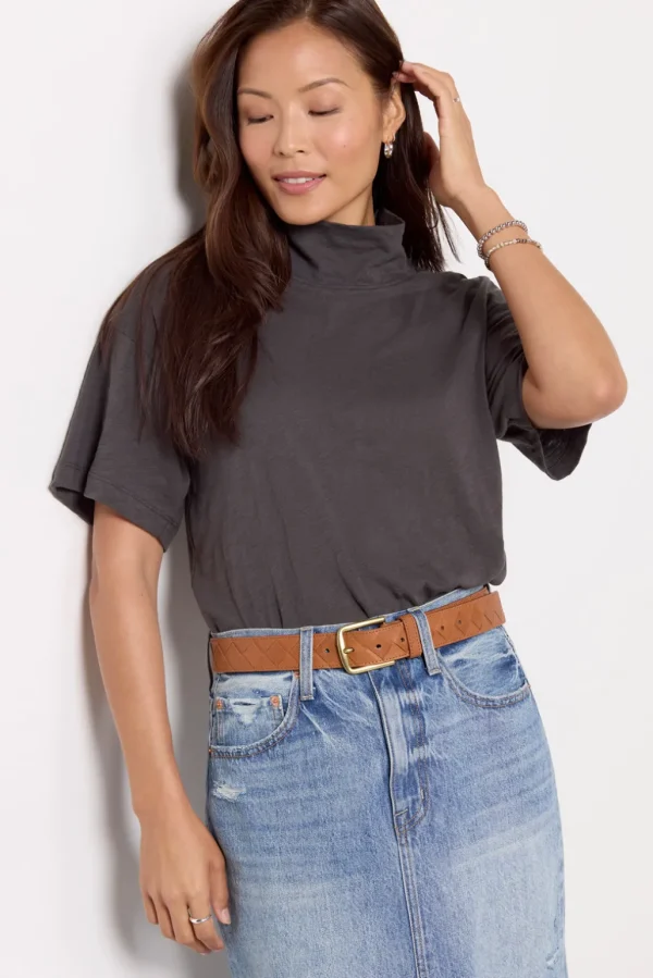 Sera Mock Neck Tee