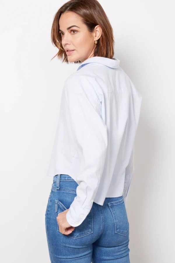Stretch Oxford Crop Shirt
