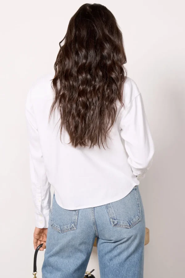 Stretch Oxford Crop Shirt