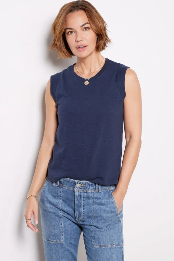 Sunwashed Slub Muscle Tank