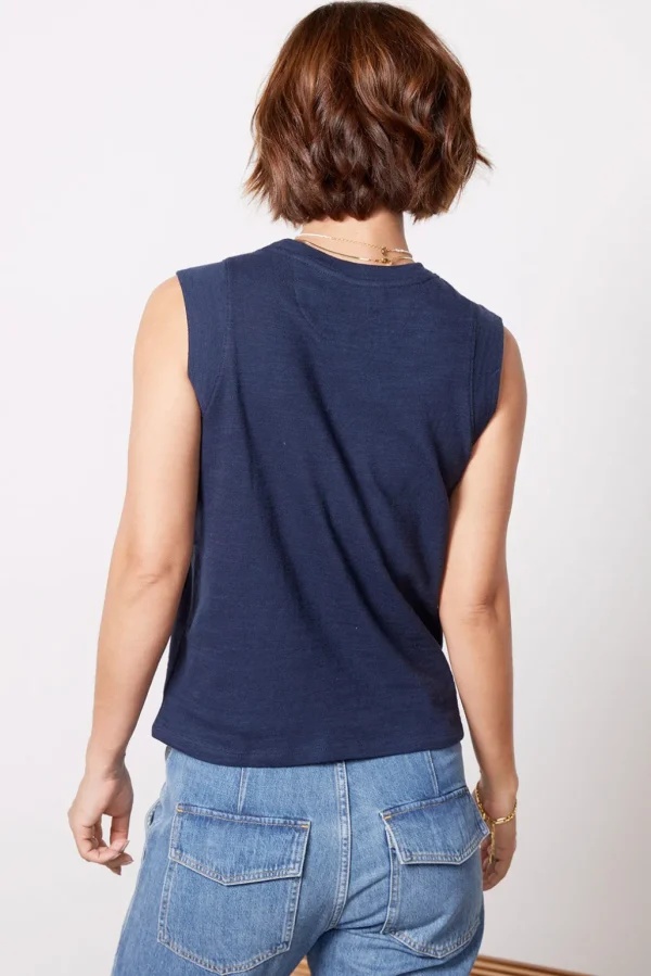 Sunwashed Slub Muscle Tank