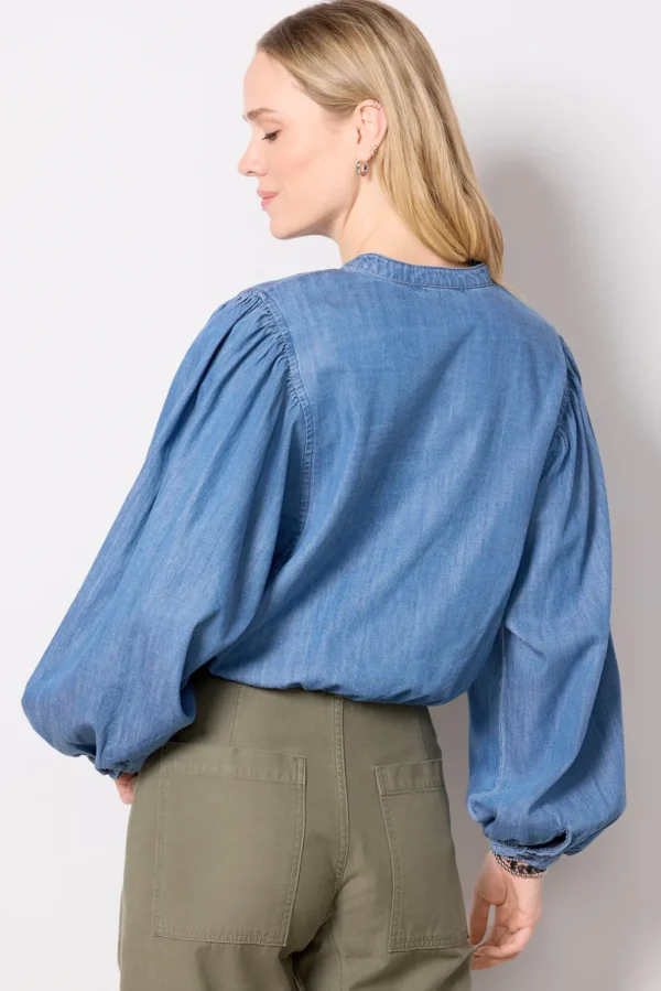 Tie Front Volume Blouse