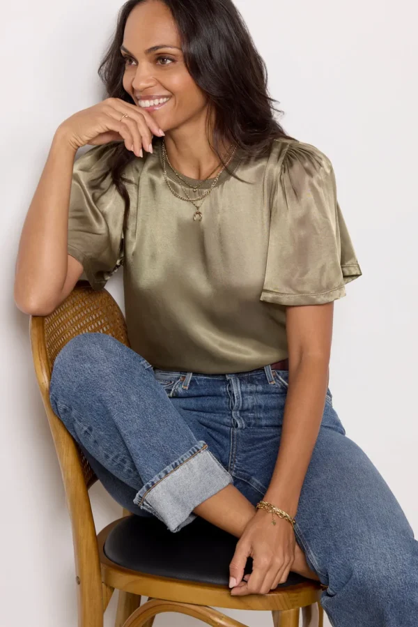 Toni Flutter Sleeve Tee